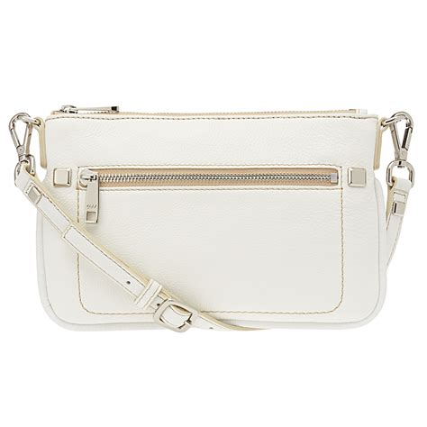 white crossbody purse